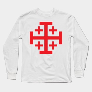 Jerusalem Cross (red) Long Sleeve T-Shirt